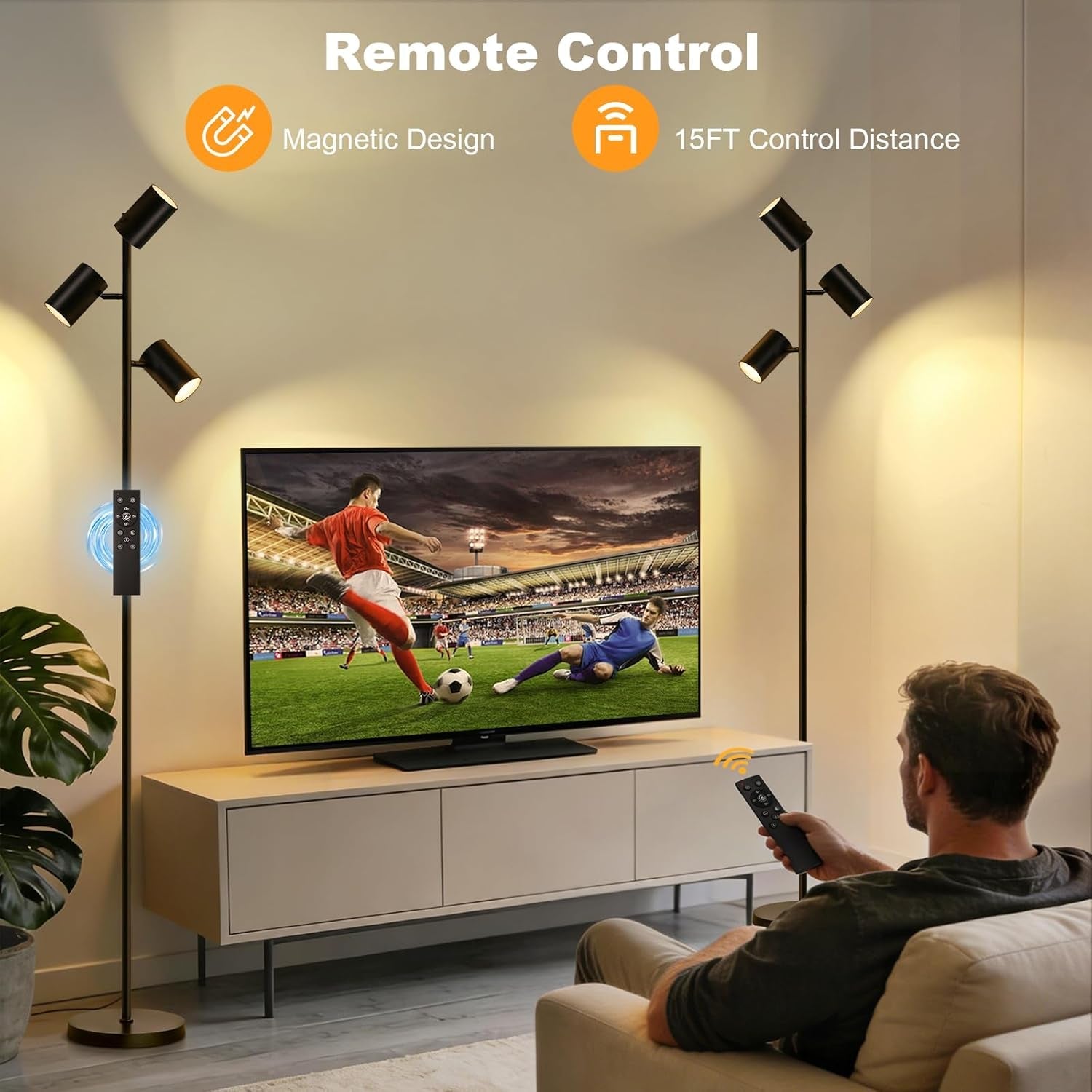 Commercial Grade LED Floor Lamp With Remote Dimmable-4