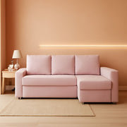 Friheten Slipcover Pink Snug Fit For Ikea Friheten Chaise-0