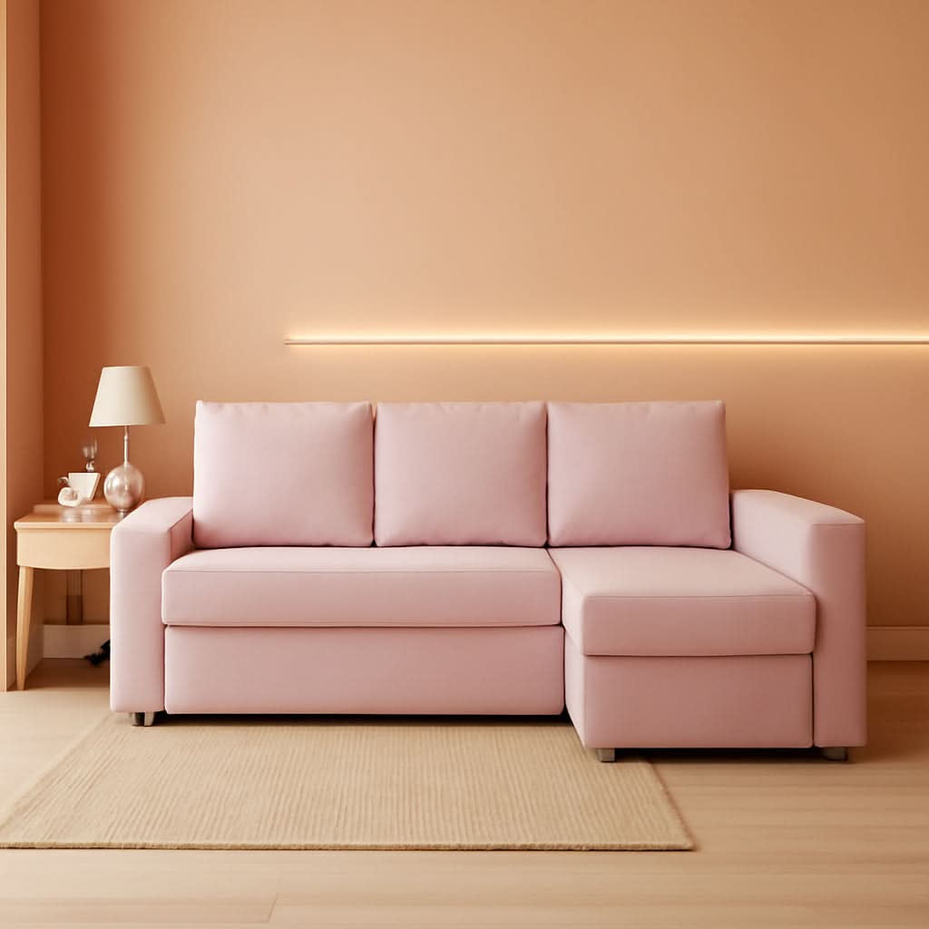 Friheten Slipcover Pink Snug Fit For Ikea Friheten Chaise-0