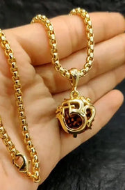 Om Rudraksha Pendant With Chain 8995