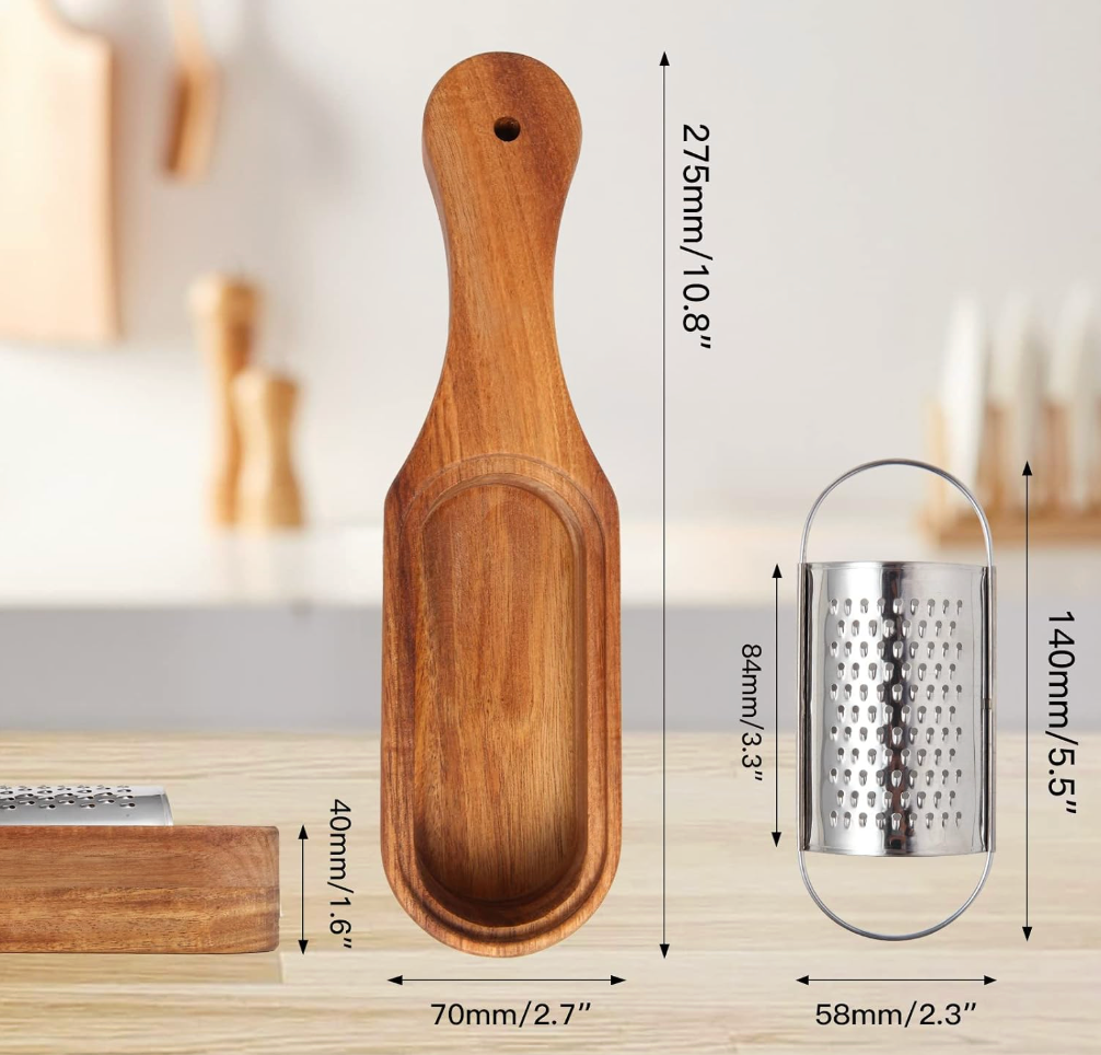 Wood Handle Cheese Grater