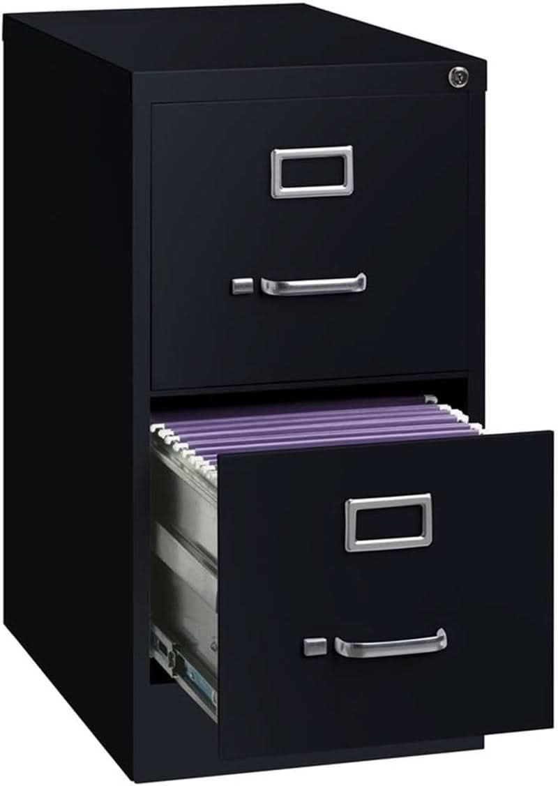 28.38 Inch Vertical Filing Cabinet Lockable Metal For Home Office Use Pre Assembled Letter Size Compatible-4