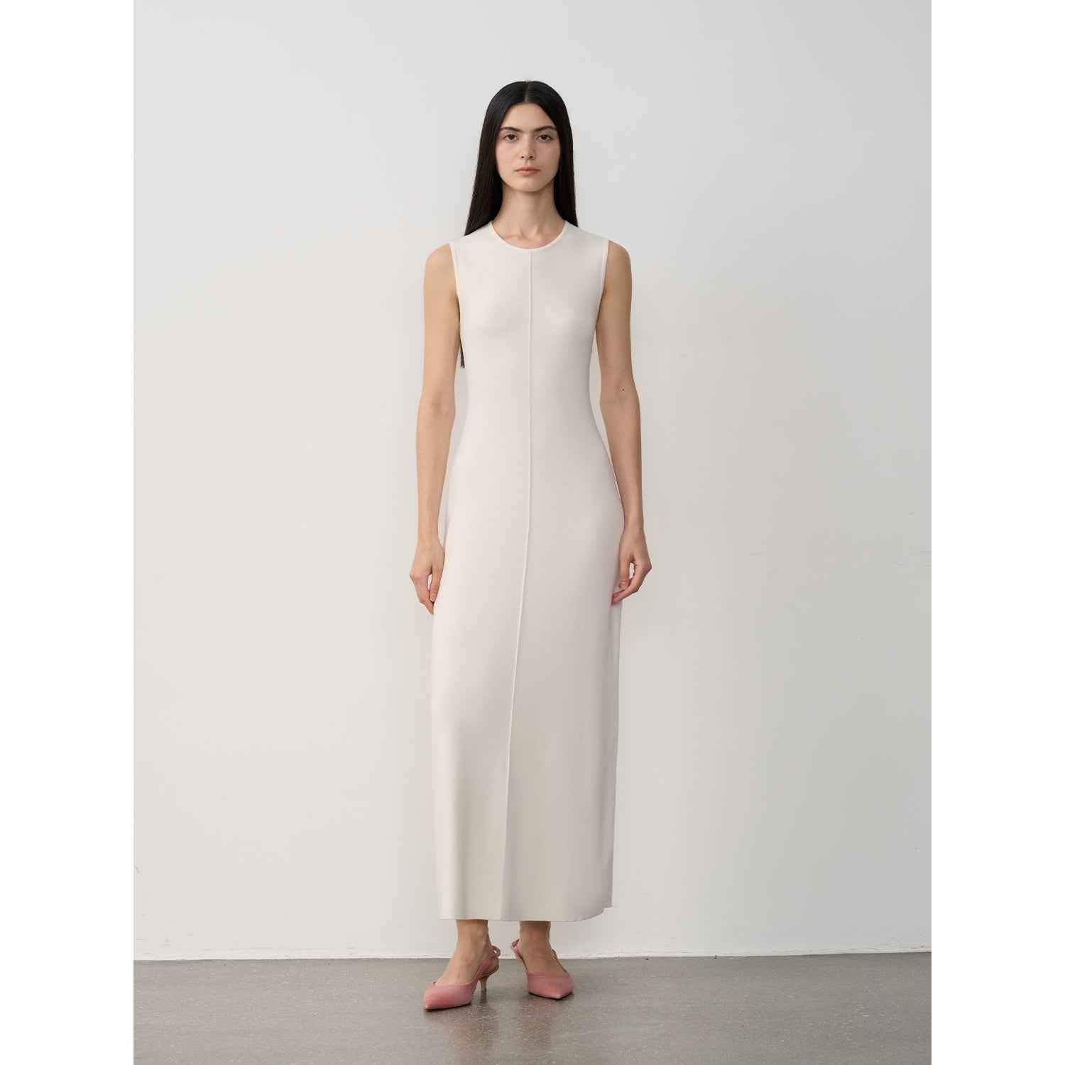 Fireladyfur Women's Merino Wool Knit Dress"Island Letters"