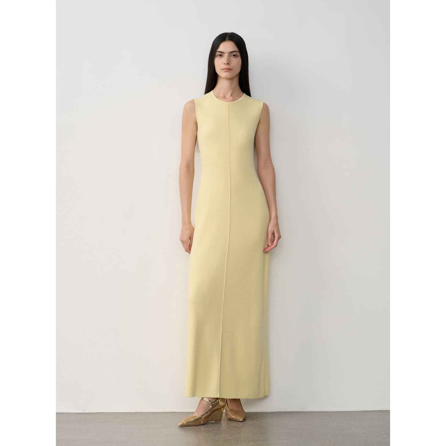 Fireladyfur Women's Merino Wool Knit Dress"Island Letters"