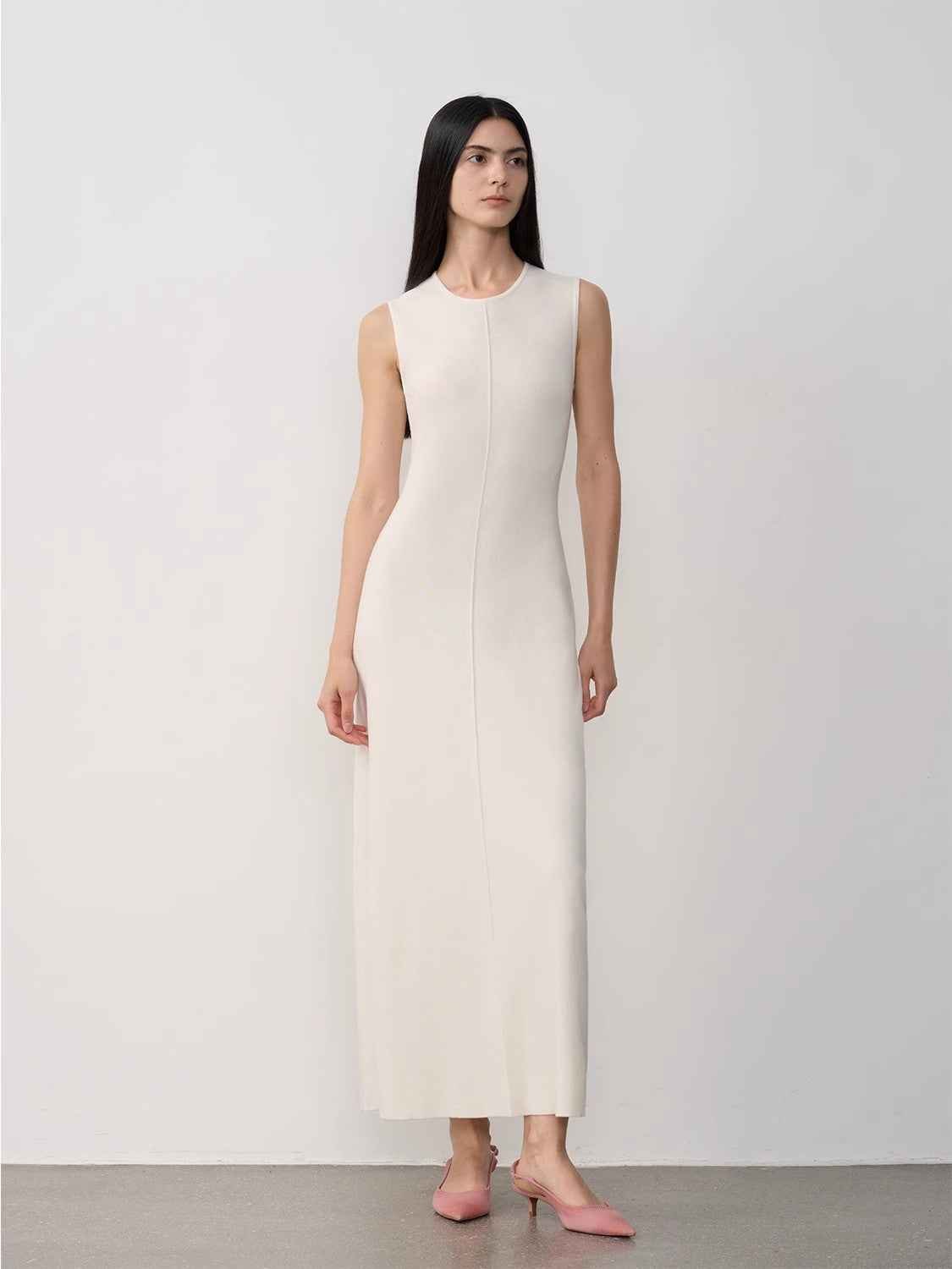 Fireladyfur Women's Merino Wool Knit Dress"Island Letters"