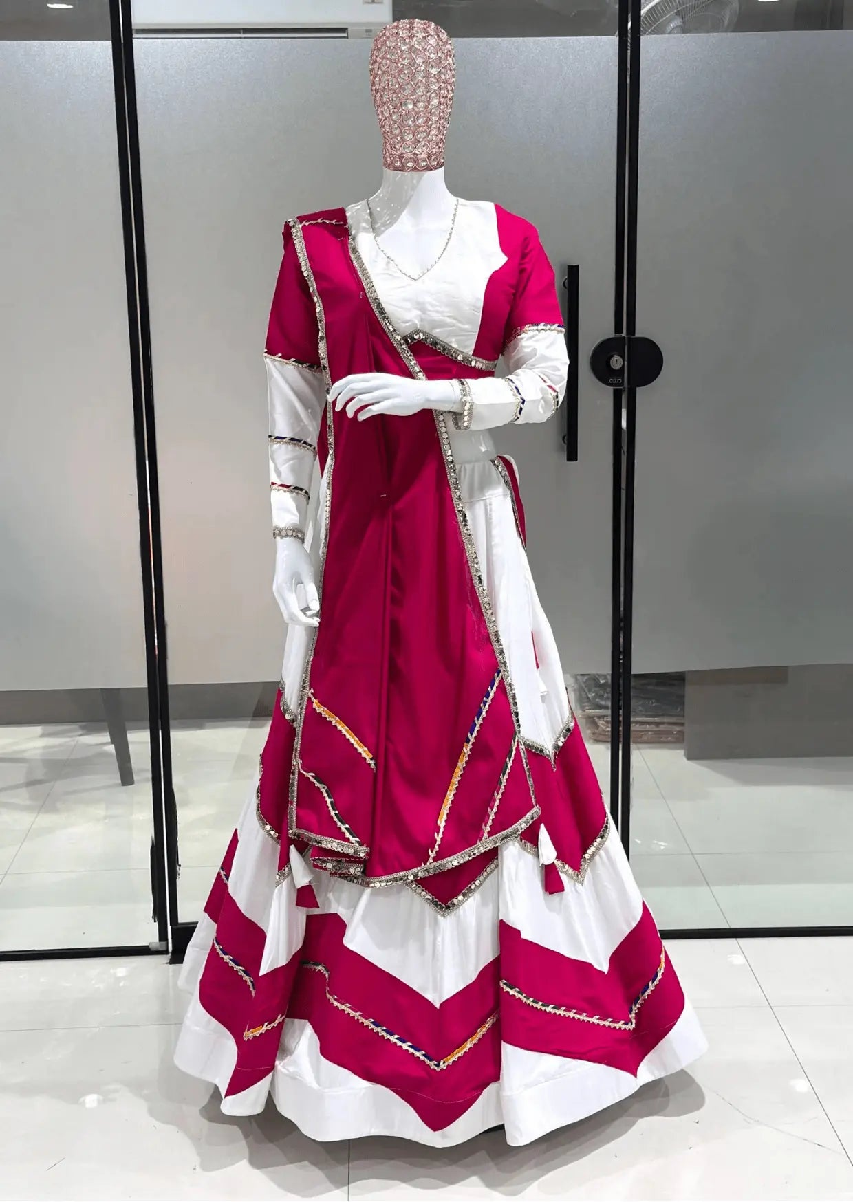 Gulnaar Rayon Cotton Lehenga Set Yooneck
