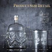 Stormtrooper Bottle Decanter Starwars Storm Trooper Whiskey Carafe For Whiskey Vodka And Wine 680ML