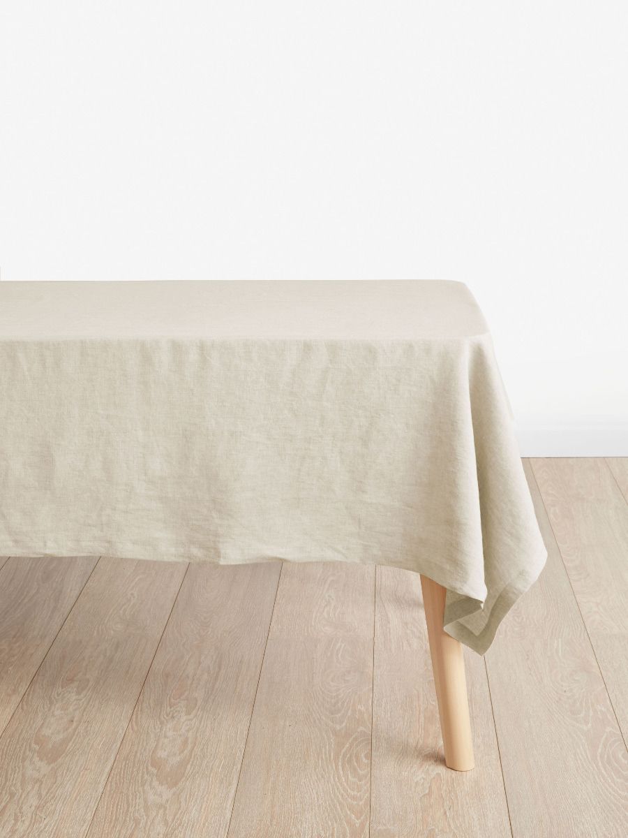 Stone Linen Table Cloth-0
