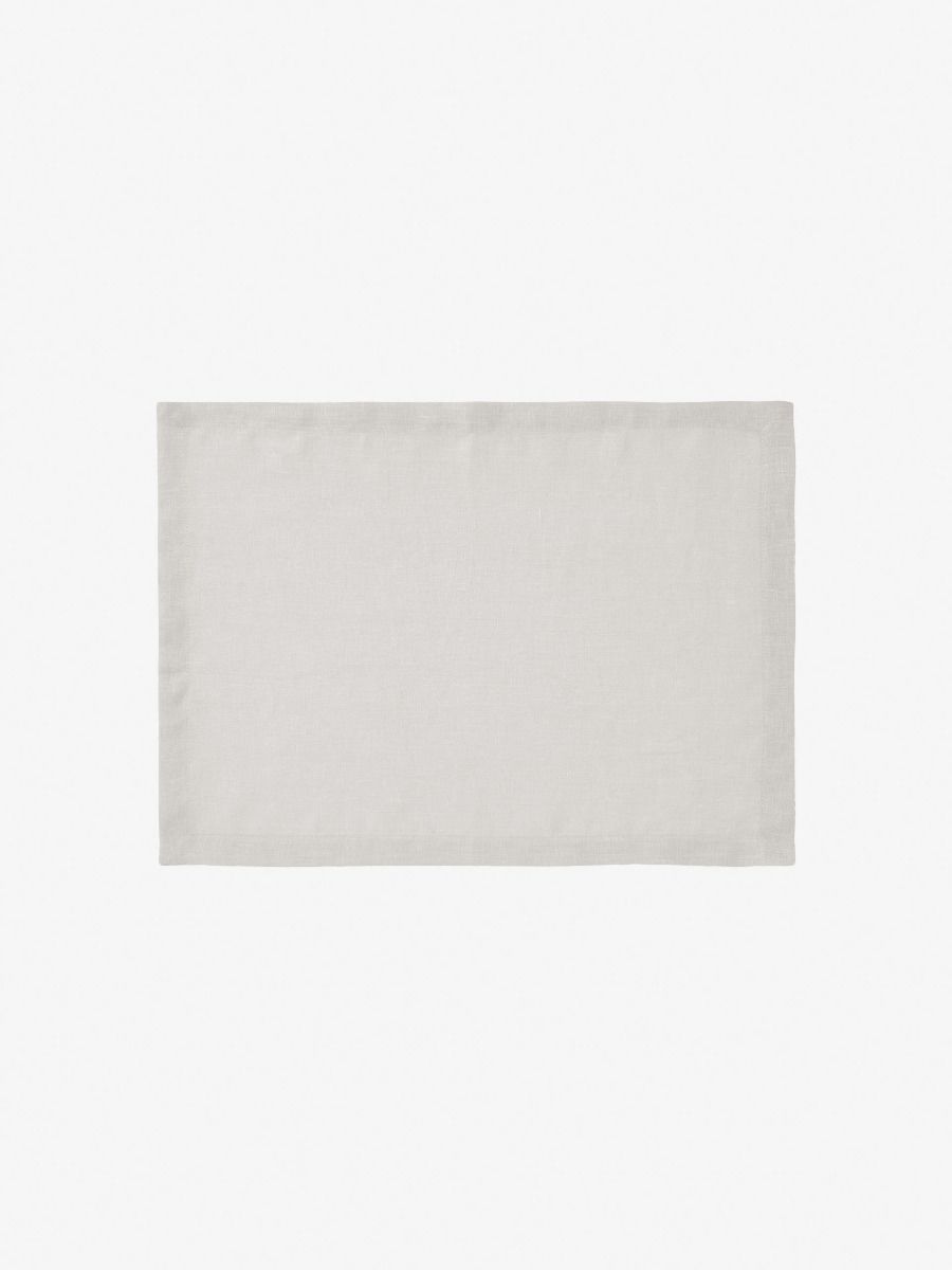 Silver Grey Linen Table Placemat Set-1
