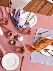 Pink Linen Table Cloth-0