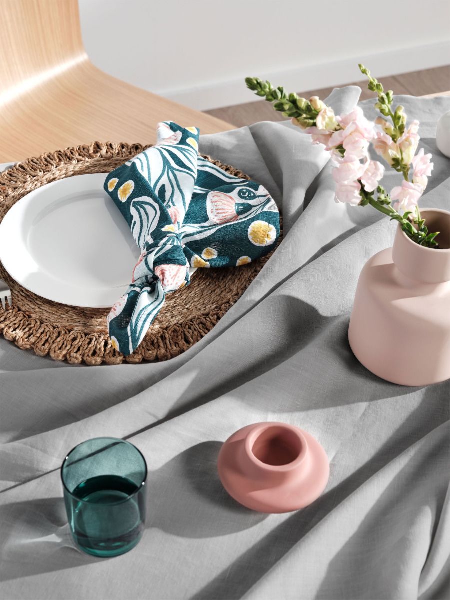 Grey Linen Table Cloth-2