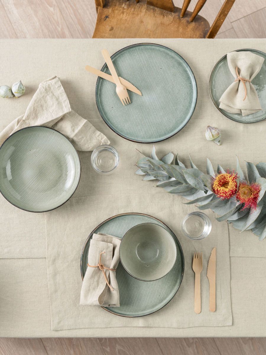 Stone Linen Table Cloth-1