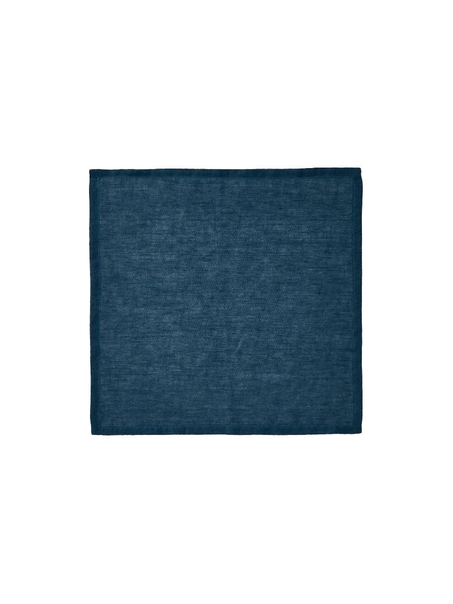 Navy Blue Linen Napkin Set-1