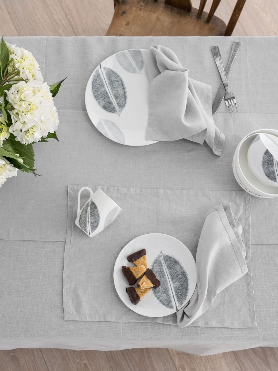 Silver Grey Linen Table Cloth-2