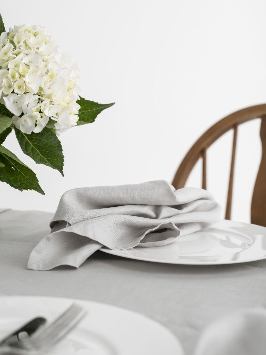 Silver Grey Linen Table Cloth-3