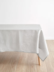 Silver Grey Linen Table Cloth-0
