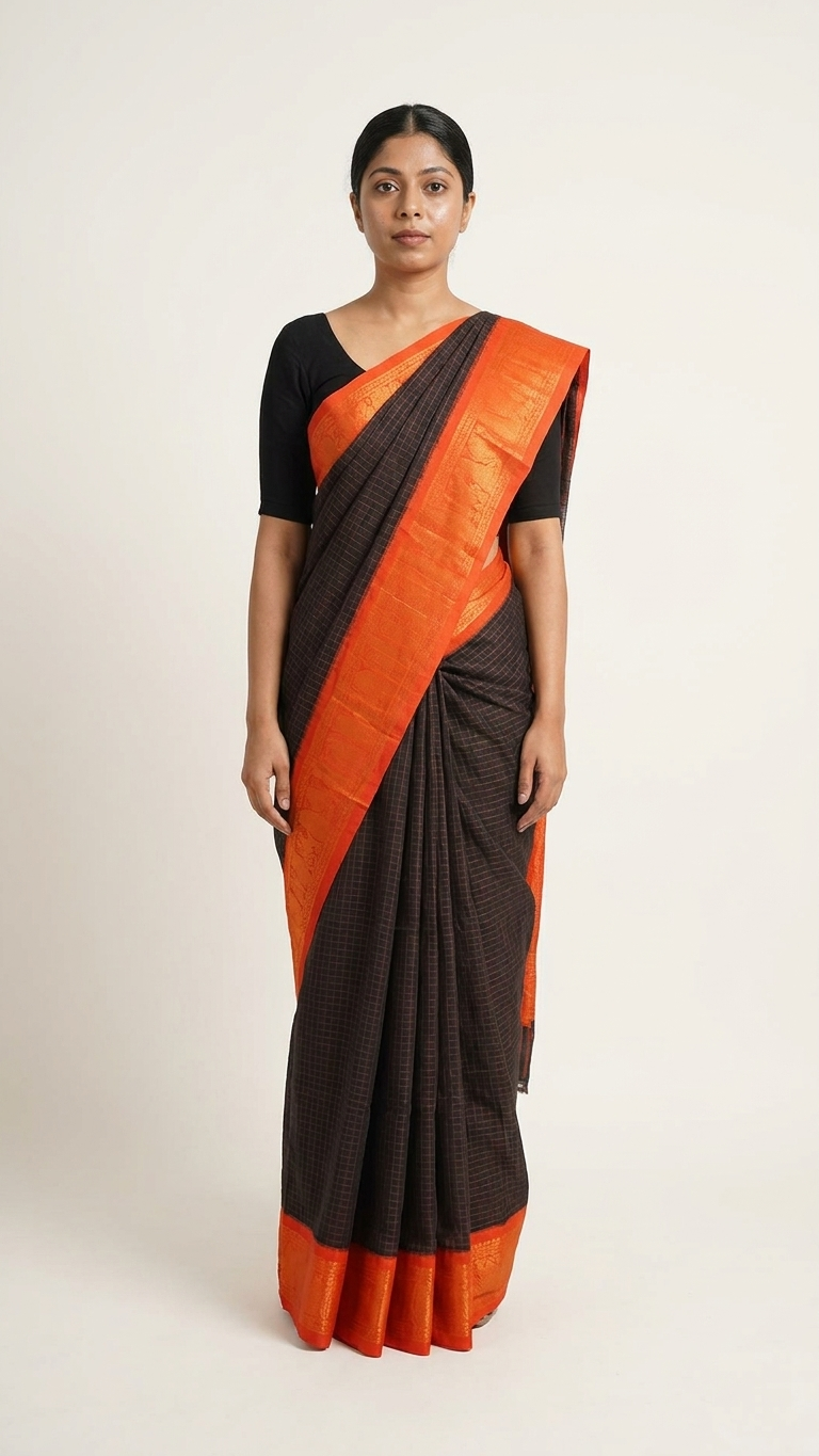 Banarasi Silk Zari Woven Saree for Women (Multicolor, 6.3 m)