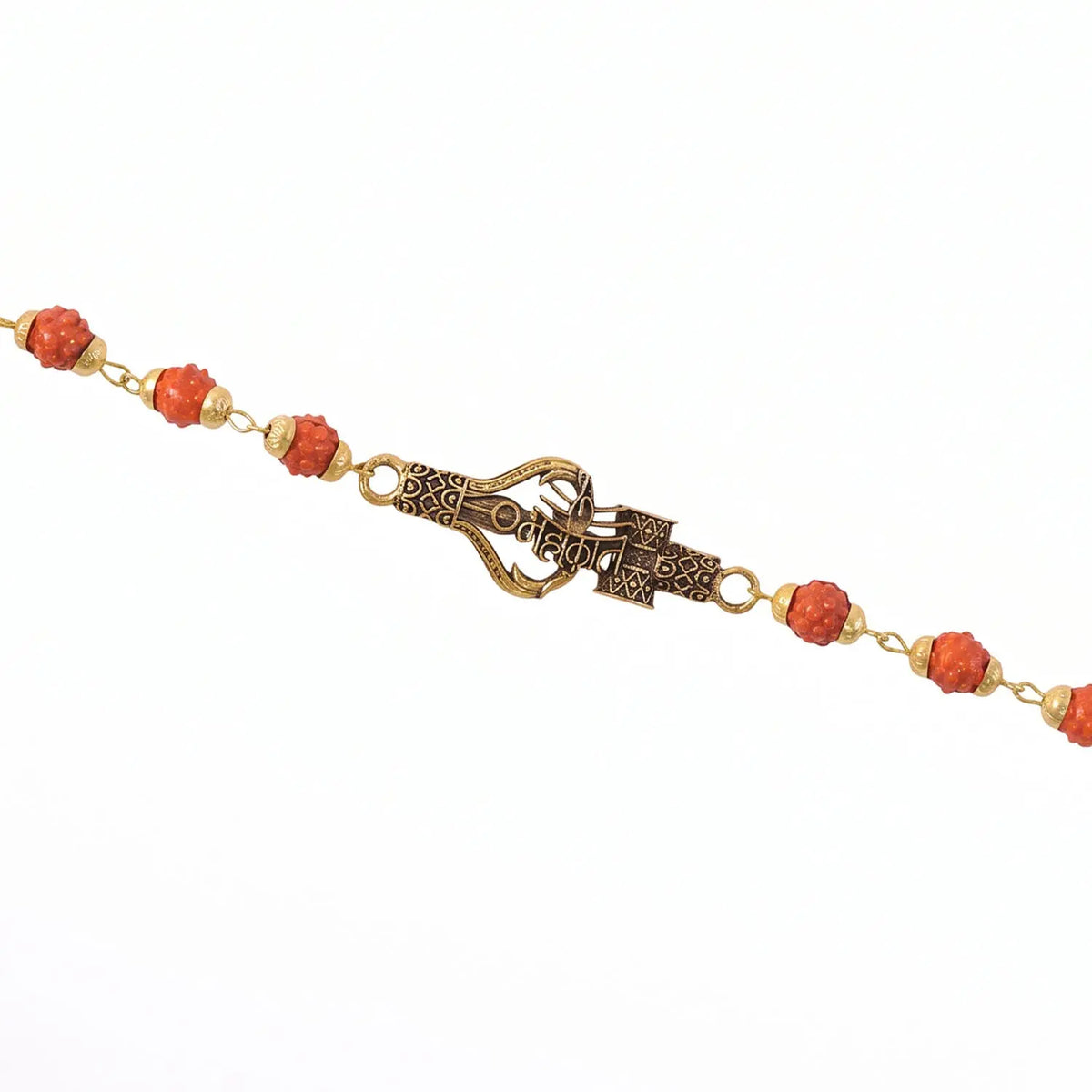Mahakal Trishul Damru Rudraksha Rakhi Oxidized Pendant Rakhi For Brother (1 Pc)