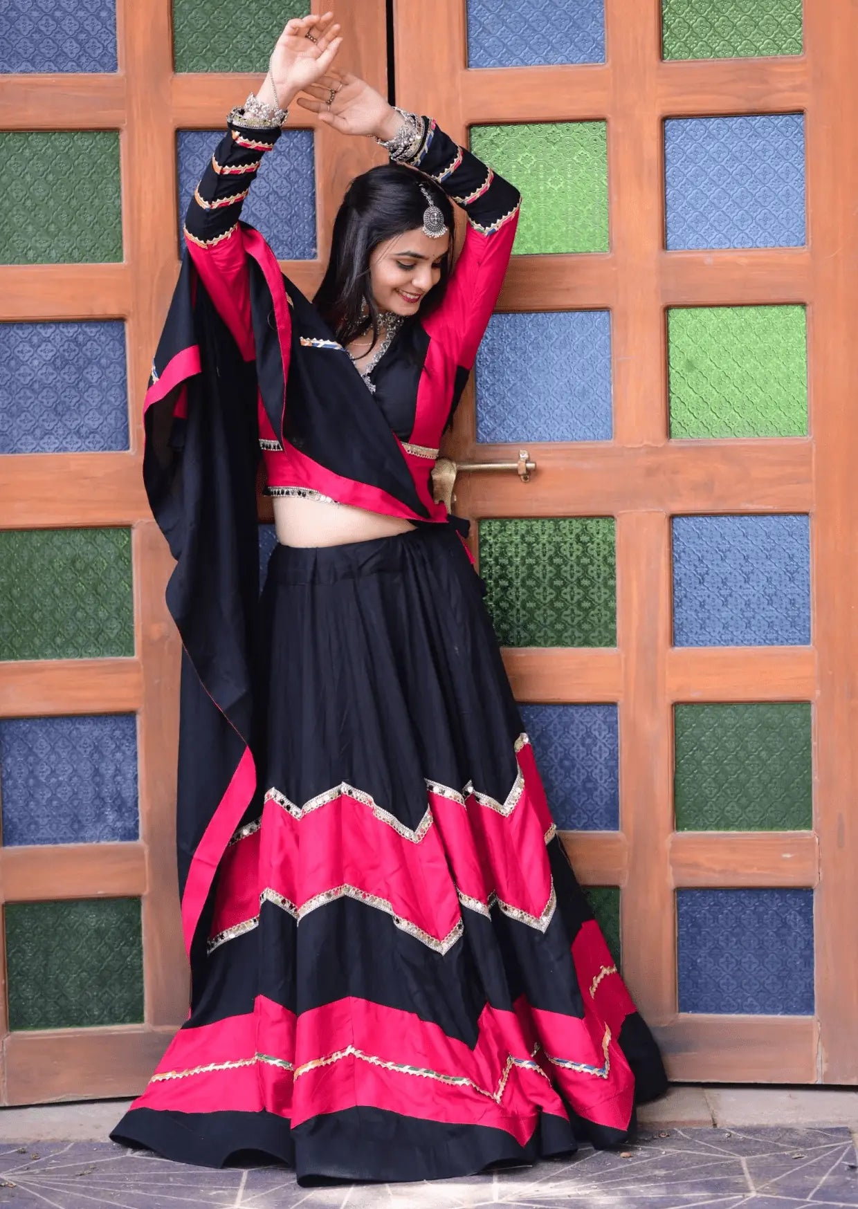Rangrez Rayon Cotton Lehenga Set Yooneck