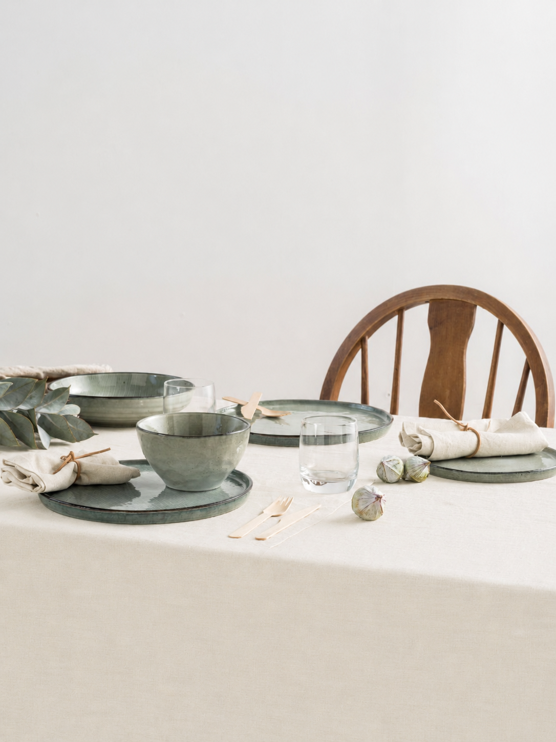 Ivory Linen Table Cloth (syncee)-1