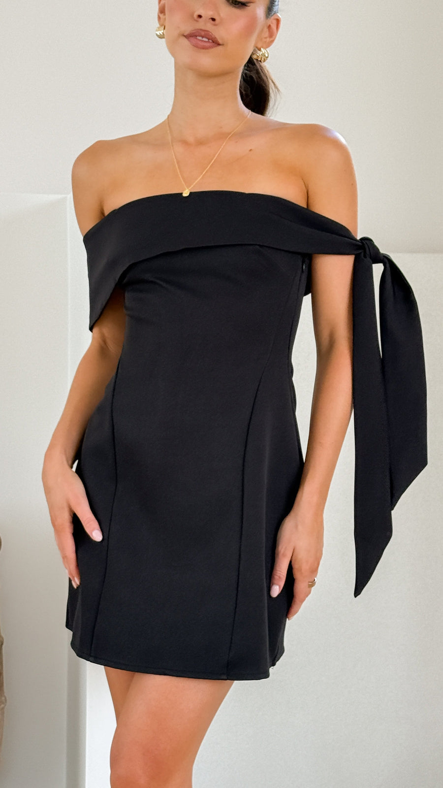 Mini Black Dress-2