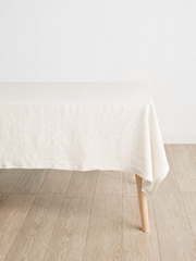 Ivory Linen Table Cloth (syncee)-0