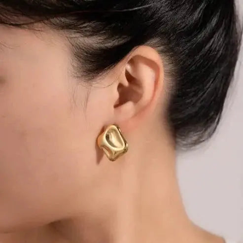 Chunky Stud Earrings - Bold & Stylish Statement Jewelry SORI STYLE