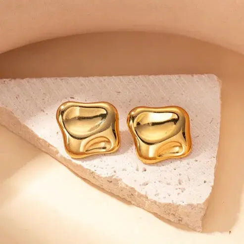 Chunky Stud Earrings - Bold & Stylish Statement Jewelry SORI STYLE