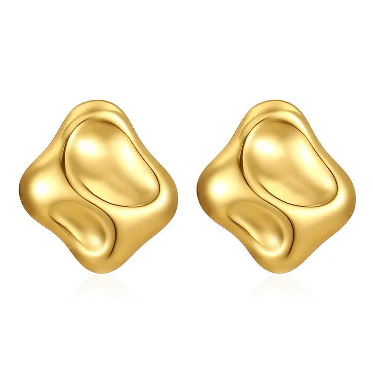 Chunky Stud Earrings - Bold & Stylish Statement Jewelry SORI STYLE