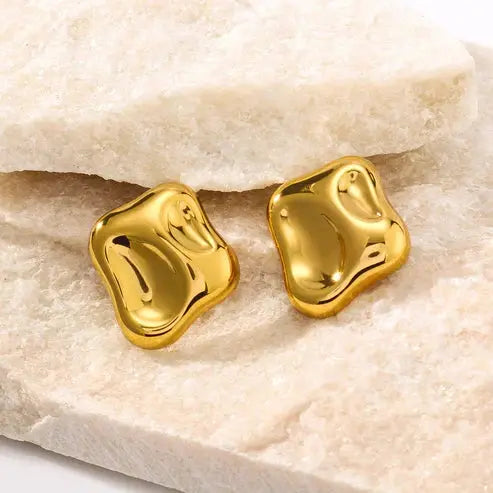 Chunky Stud Earrings - Bold & Stylish Statement Jewelry SORI STYLE