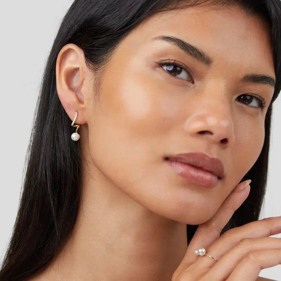 Pearl Wave Earring SORI STYLE