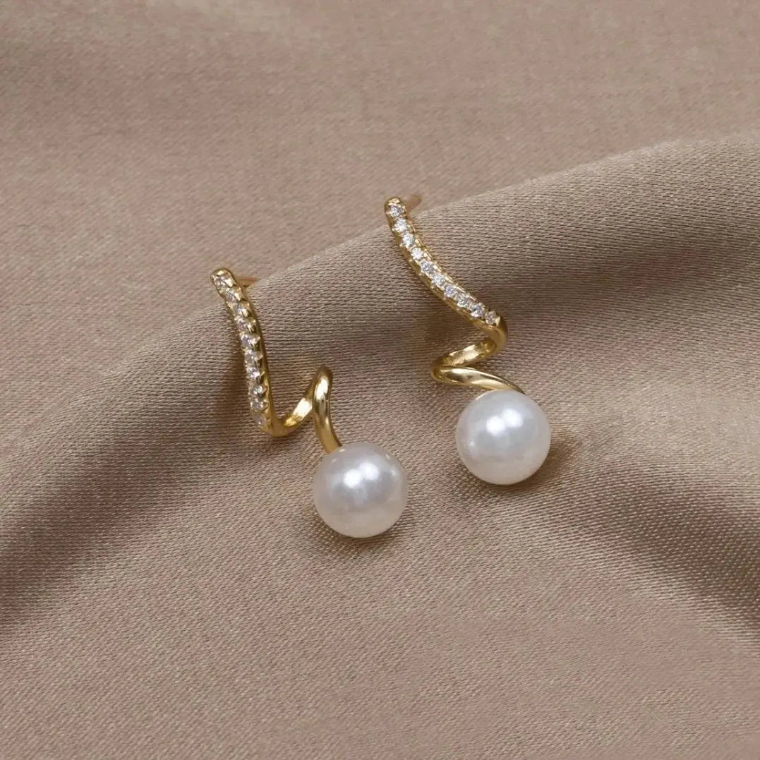 Pearl Wave Earring SORI STYLE