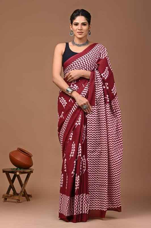 Sayam Echo Mulmul Cotton Saree Yooneck